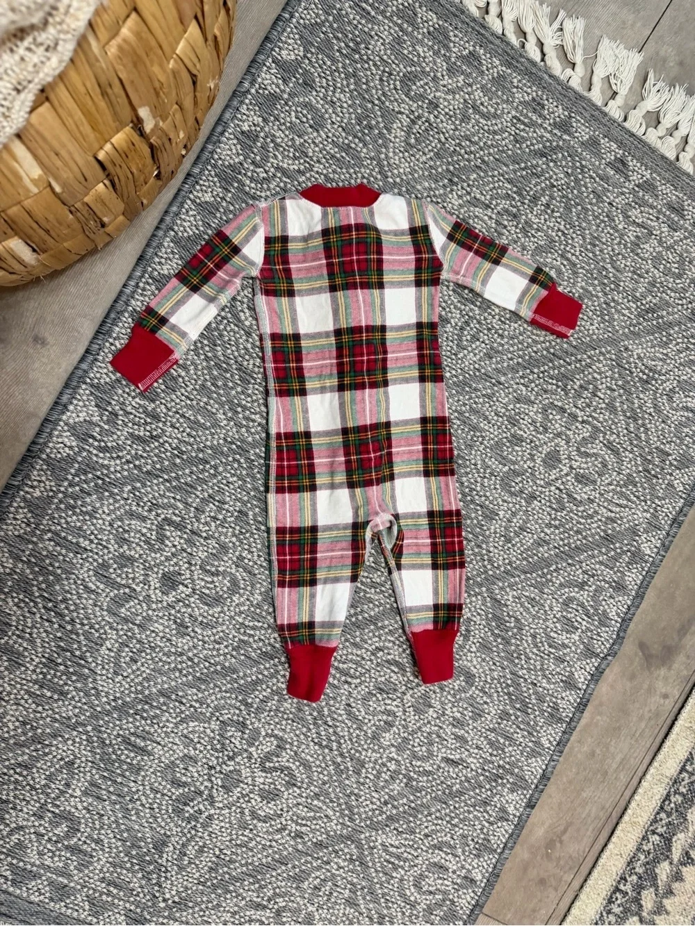 Hanna Andersson Baby Holiday Zip Sleeper Pajamas 6-12 Months